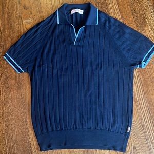 Orelebar Brown Navy Blue Polo